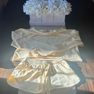 Edikted Pink Label Yellow lounge set